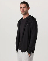 Ponto Full Zip Hoodie | Black Heather
