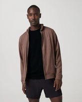 Ponto Full Zip Hoodie | Sable Heather