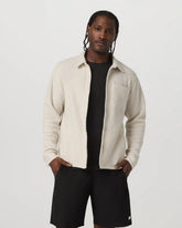 Beach Fleece Shirt Jacket | Bone Heather