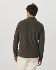 Beach Fleece Shirt Jacket | Dark Oregano Heather