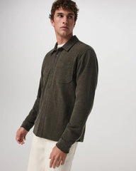Beach Fleece Shirt Jacket | Dark Oregano Heather