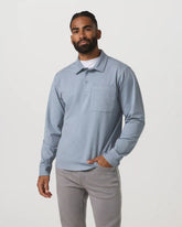 Long Sleeve Coronado Rugby | Blue Dusk Heather
