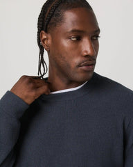 Midweight Rib Sweater | Navy