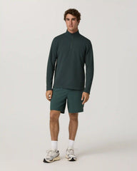 Lightweight Tech Waffle Quarter Zip | Hemlock
