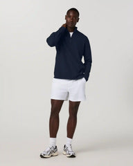 Lightweight Tech Waffle Quarter Zip | Ink