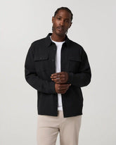 Tech Waffle Shirt Jacket | Black