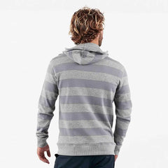 Clark Hoodie | Heather Grey Stripe