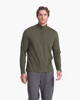 Ease Performance Half Zip | Forest Heather