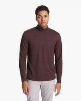 Ease Performance Half Zip | Mahogany Heather