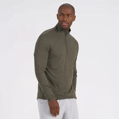 Ease Performance Half Zip | Oregano Heather
