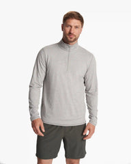 Ease Performance Half Zip | Light Heather Grey