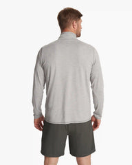 Ease Performance Half Zip | Light Heather Grey