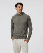 Ponto Performance Half Zip Hoodie | Warm Grey Heather