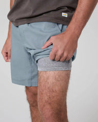 Kore Everyday Short Lined 7" | Dusty Blue