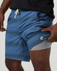 Kore Short Lined 7" | Sea Gradient Stripe