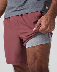 Kore Short Lined 7" | Saltwater Red