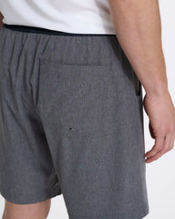 Kore Short Lined 7" | Vintage Charcoal Linen Texture