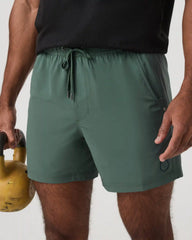 Kore Short Unlined 5" | Agate Green Tonal