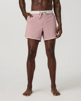 Cruise Boardshort 5" | Mauve Linen Texture
