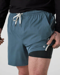 Trail Short 2.0 | Pacific/Heather Grey