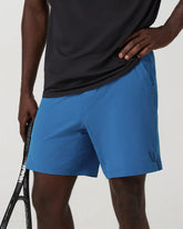 Vuori HardKore Short Lined 7" | Court Blue