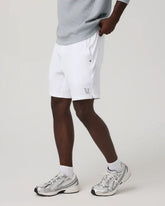 Vuori HardKore Short Lined 7" | White