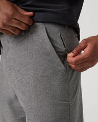 Aim Short 8" | Gull Grey Linen Texture