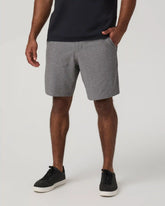 Aim Short 8" | Gull Grey Linen Texture