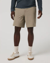 Aim Short 8" | Gravel Slub Stripe