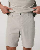Aim Short 8" | Khaki Linen Texture