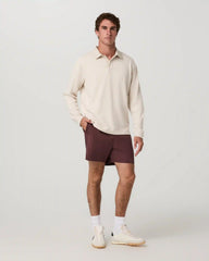 Banks Session Short Unlined 5" | Boysenberry Linen Texture