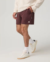 Banks Session Short Unlined 5" | Boysenberry Linen Texture