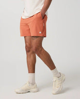 Banks Session Short Unlined 5" | Washed Brick Linen Texture