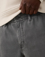 Benton Twill Elastic Waist Short 8" | Dark Pewter