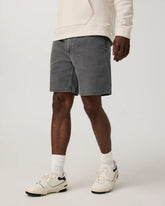 Benton Twill Elastic Waist Short 8" | Dark Pewter