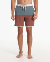 Cruise Boardshort | Lake Hazelnut Linen Texture Block