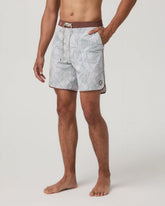 Cruise Boardshort 7" | Misty Blue Palm Shadow