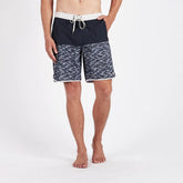 Cruise Boardshort | Navy Wave Block