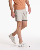 Banks Short Unlined 7" | Beachsand Slub Stripe