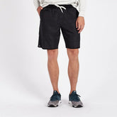 Banks Short Unlined 7" | Black Herringbone Texture