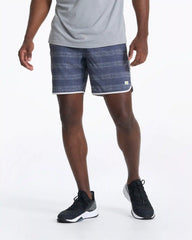 Banks Short Unlined 7" | Charcoal Linen Dot