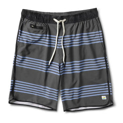 Banks Short Unlined 7" | Charcoal Slate Stripe