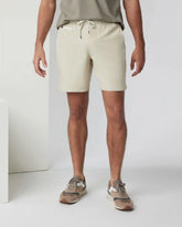 Banks Short Unlined 7" | Cashew Linen Texture