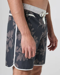 Banks Short Unlined 7" | Dark Pewter Plumeria