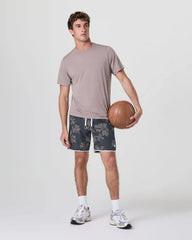 Banks Short Unlined 7" | Dark Pewter Plumeria