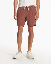 Banks Short Unlined 7" | Hazelnut Linen Texture