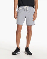 Banks Short Unlined 7" | Marble Linen Texture