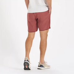 Banks Short Unlined 7" | Red Clay Linen Texture