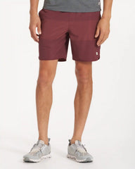 Banks Short Unlined 7" | Russet Texture Block