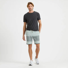 Banks Short Unlined 7" | Sea Glass Linen Texture Stripe